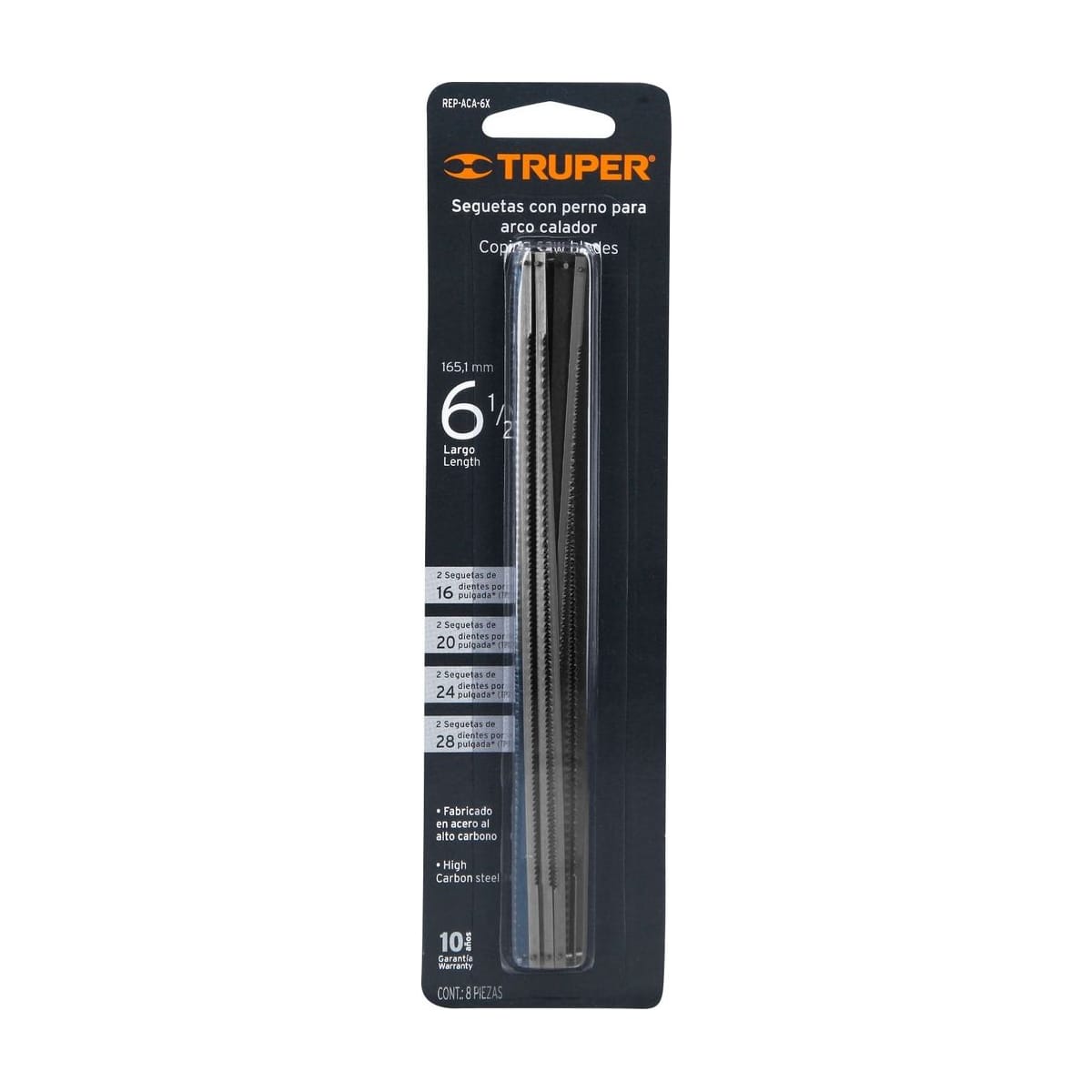 Repuesto 8 Sierras 16.5cm P/Arco Calador ACA-6X - Truper