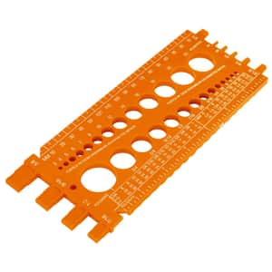 Regla Medidora Tuercas y Tornillos 22cm REGLA-22 - Truper