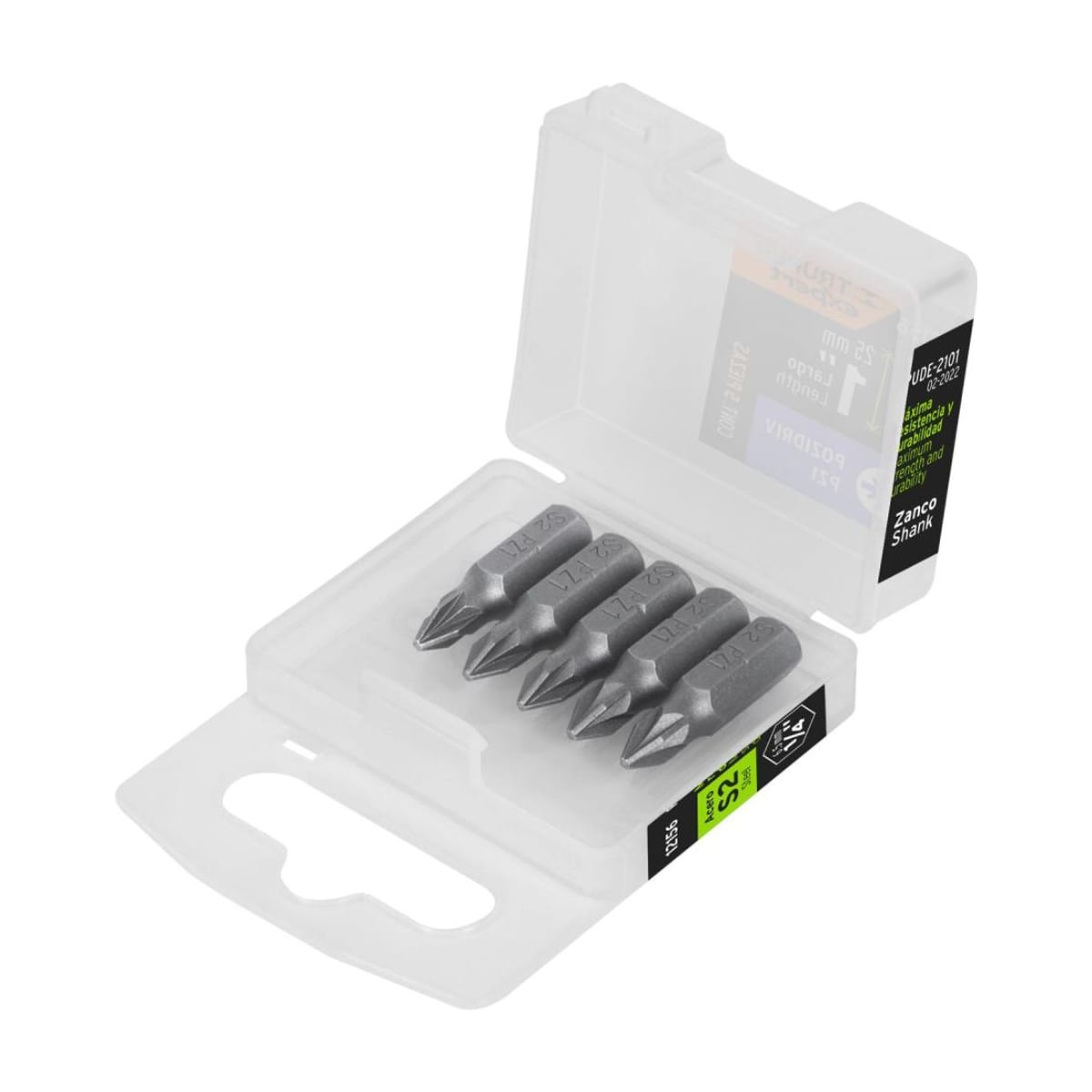 Punta Pozidriv PZ1 25mm (1") x5 PUDE-2101 - Truper
