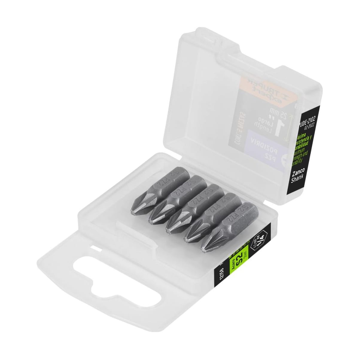 Puntas Pozidriv PZ2 25mm x5 PUDE-2102 - Truper