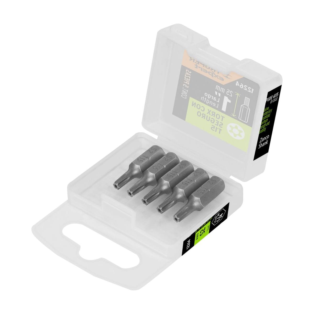 Puntas Torx Seguridad T15 25mm x5 PUDE-6115 - Truper