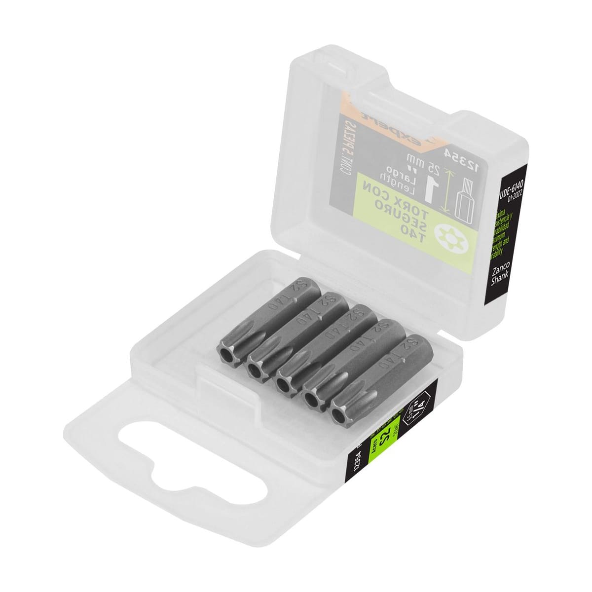 Puntas Torx Seguridad T40 25mm x5 PUDE-6140 - Truper