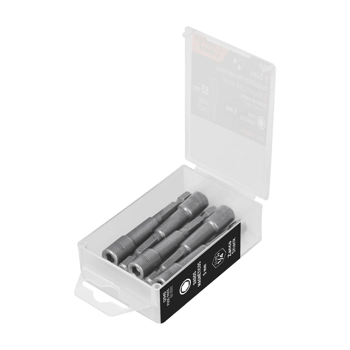 Estuche 5 Dados Magnéticos 5mm PUDE-9005 12945 - Truper