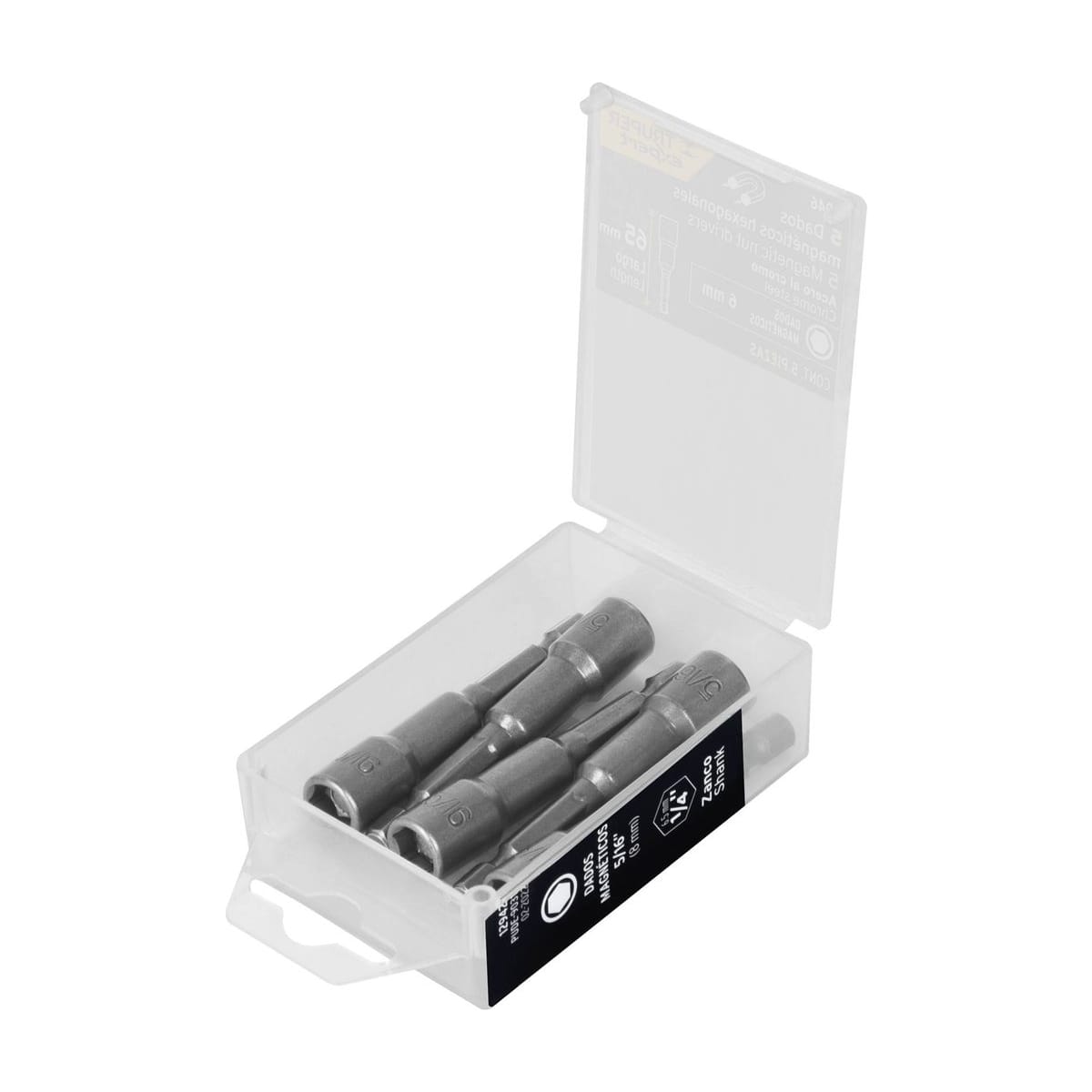 Estuche 5 Dados Magnéticos 6mm PUDE-9006 12946 - Truper