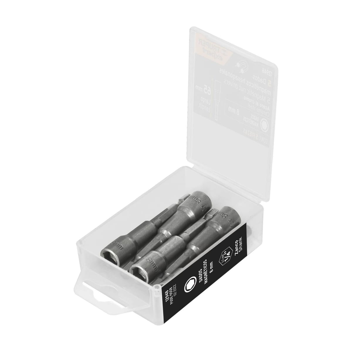Estuche 5 Dados Magnéticos 8mm PUDE-9008 12948 - Truper