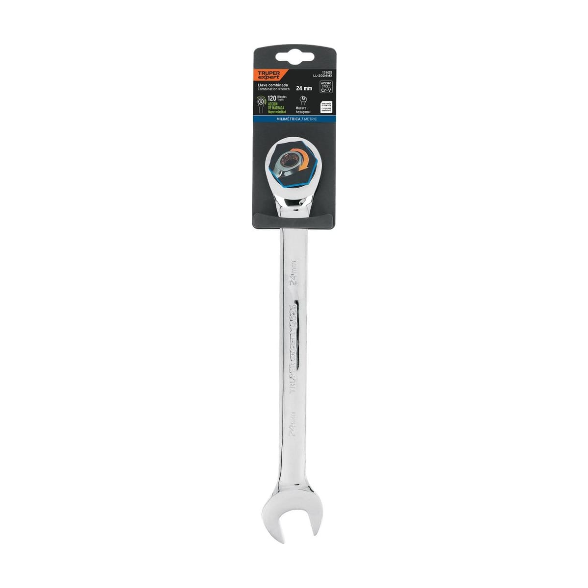 Llave Combinada Matraca 24mm 13625 - Truper