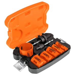 Juego de 6 Sierras Copa Bimetal + 2 Mandriles KITB-6 - Truper