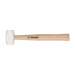 Martillo de Goma Blanca Mango Madera 225grs MH-8 - Truper