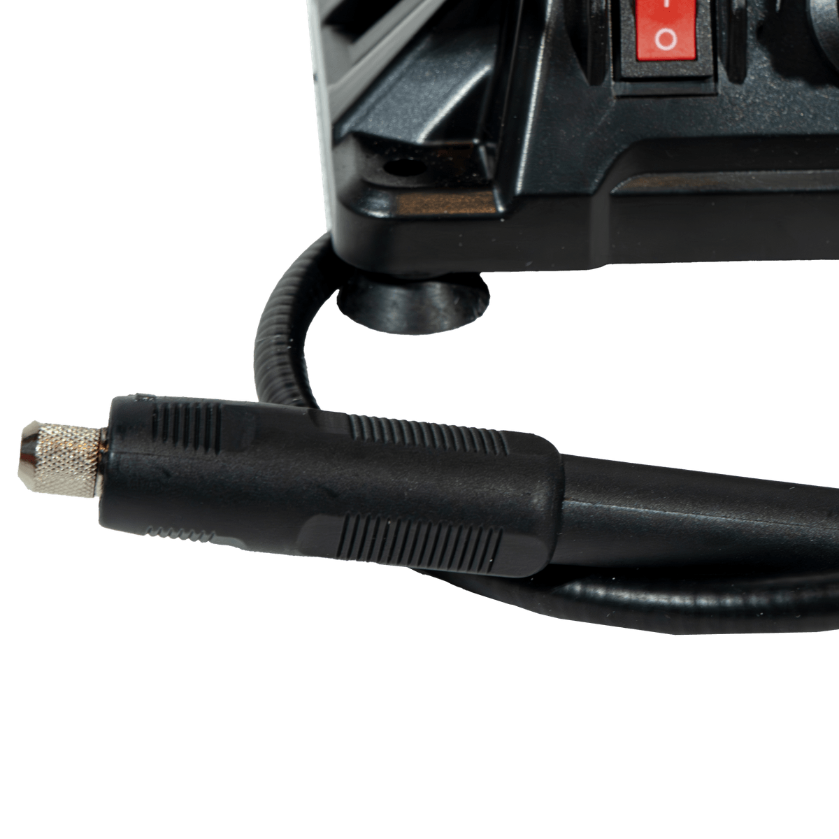 Amoladora Banco Multifunción 120W 9900 RPM Velocidad Variable Discos 75x20x10mm + Eje Flexible 1m Mini Torno + 100 Accesorios ABM-120 - Lusqtoff