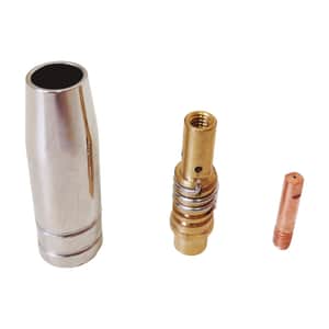 Kit Consumibles Torcha MIG T15 Pico Contacto 0.8mm + Difusor + Tobera 3 Piezas ACMIGL-8.8KIT - Lusqtoff