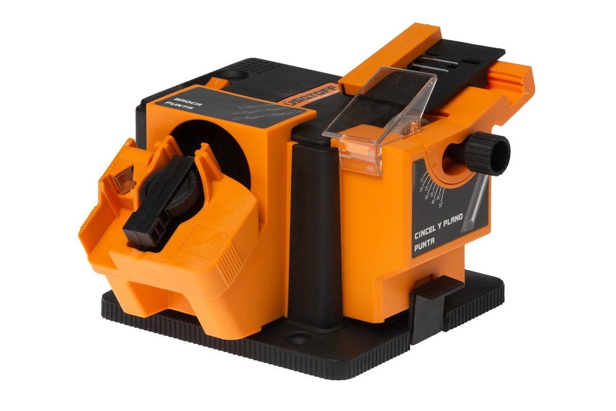 Afilador Eléctrico Multiuso 65W 6700 RPM Ángulo Ajustable 15-50° Cuchillos Tijeras Brocas Formones + Disco Diamante AFL65-7 - Lusqtoff