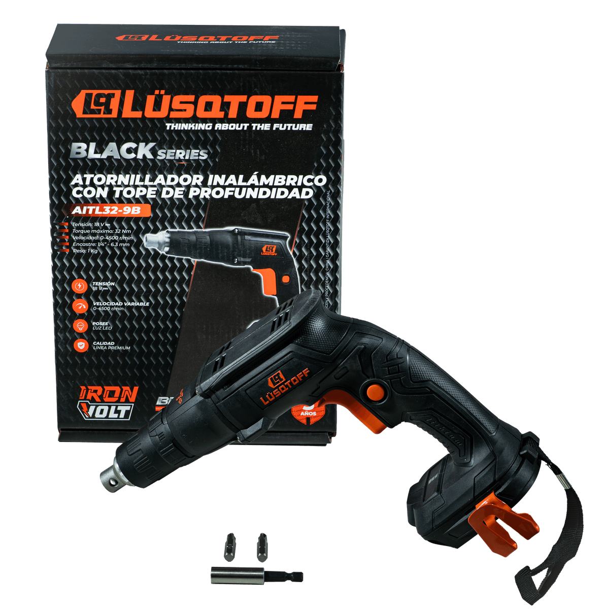 Atornillador Durlock A Batería Brushless 18V 32Nm Tope Profundidad AITL32-9B - Lusqtoff