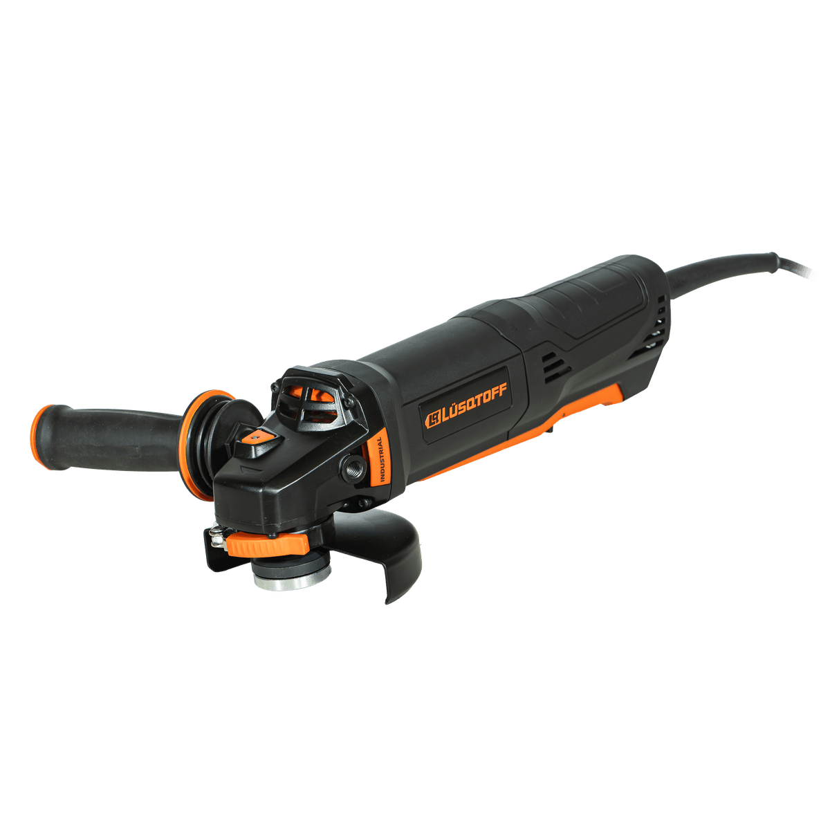 Amoladora Angular 1300W 125mm 5" 11000 RPM M14 Gatillo Hombre Muerto Cable 4m AML1300-10 - Lusqtoff