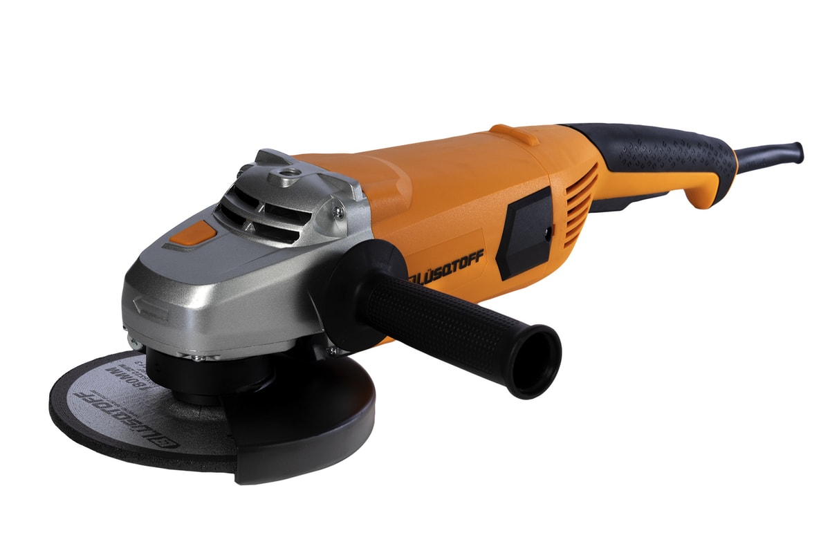 Amoladora Angular 2200W 180mm 7" 8500 RPM M14 Gatillo Hombre Muerto + Mango Lateral AML2200-8 - Lusqtoff