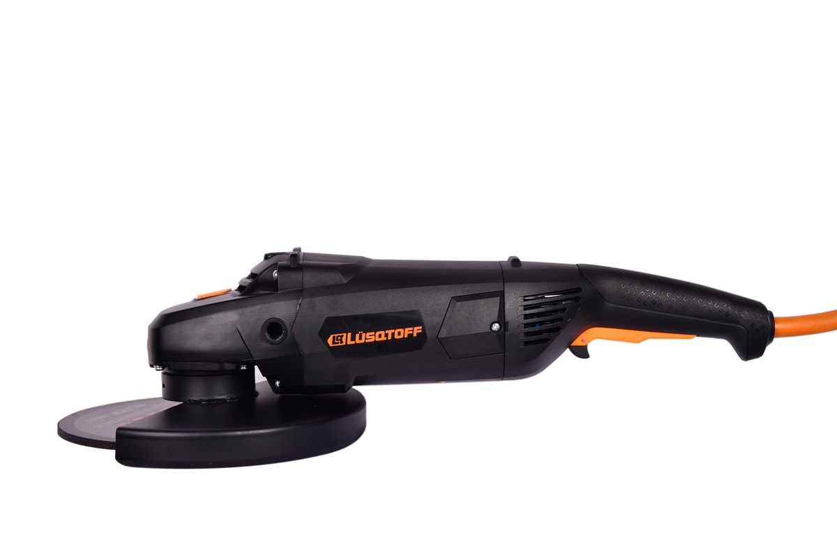 Amoladora Angular 2200W 230mm 9" 6500 RPM M14 + Disco Corte + Mango 3 Posiciones + Guarda AML2200-9 - Lusqtoff