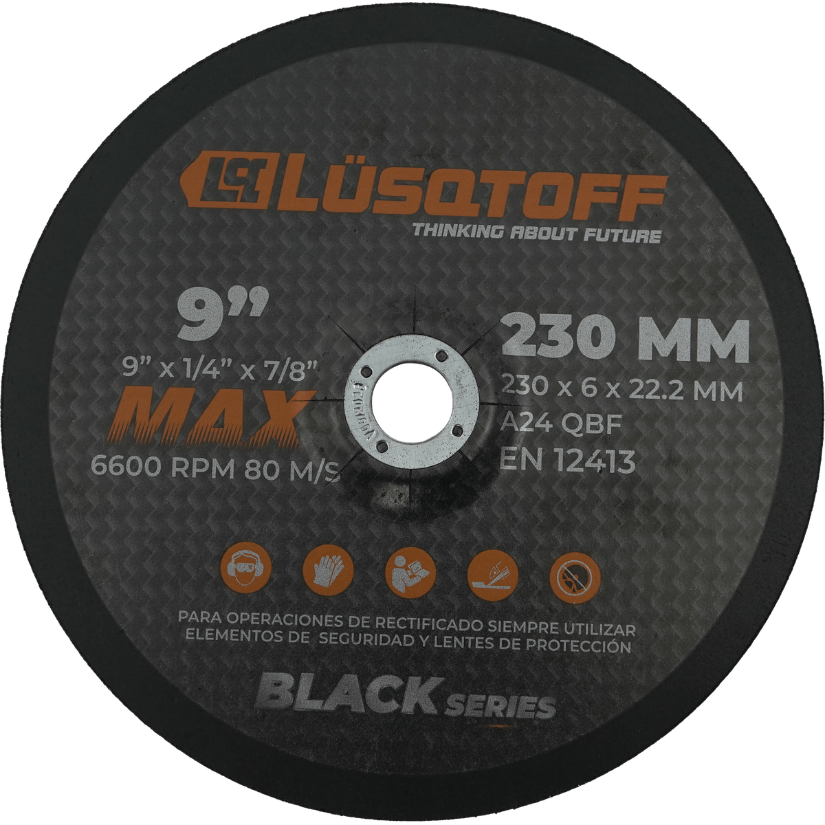Amoladora Angular 2200W 230mm 9" 6500 RPM M14 + Disco Corte + Mango 3 Posiciones + Guarda AML2200-9 - Lusqtoff