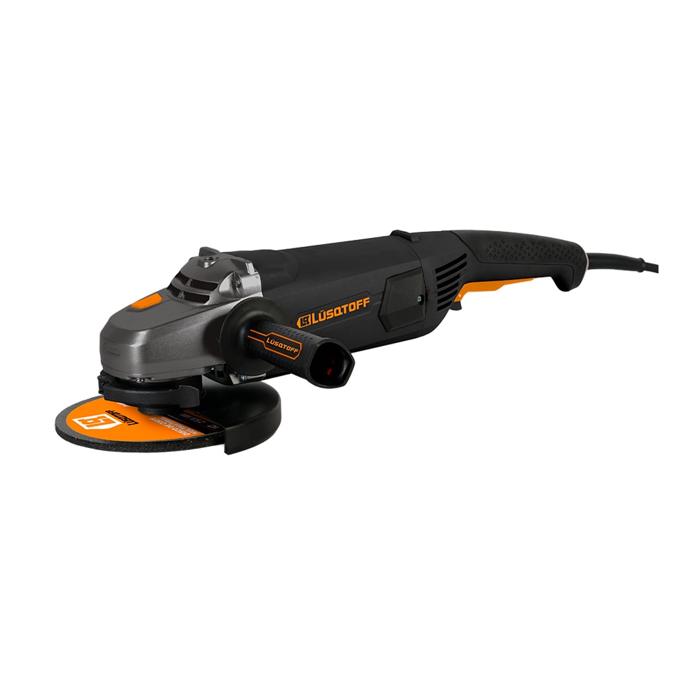 Amoladora Angular 2400W 180mm 7" Arranque Progresivo Detención Sobrecarga Mango Antivibración AML2407-10 - Lusqtoff