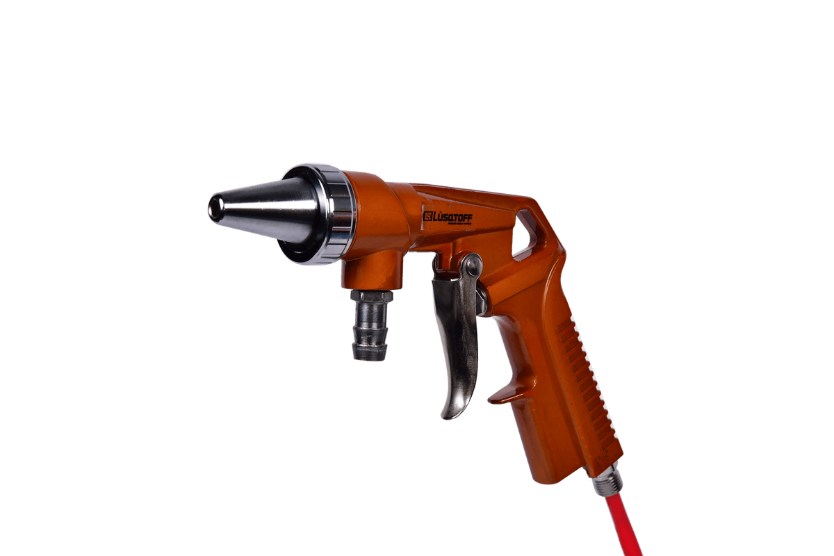 Pistola Arenadora Neumática 120 PSI Boquilla 6,3mm Consumo 280 l/min Entrada 1/4 Manguera de Succión ANL120-8A - Lusqtoff