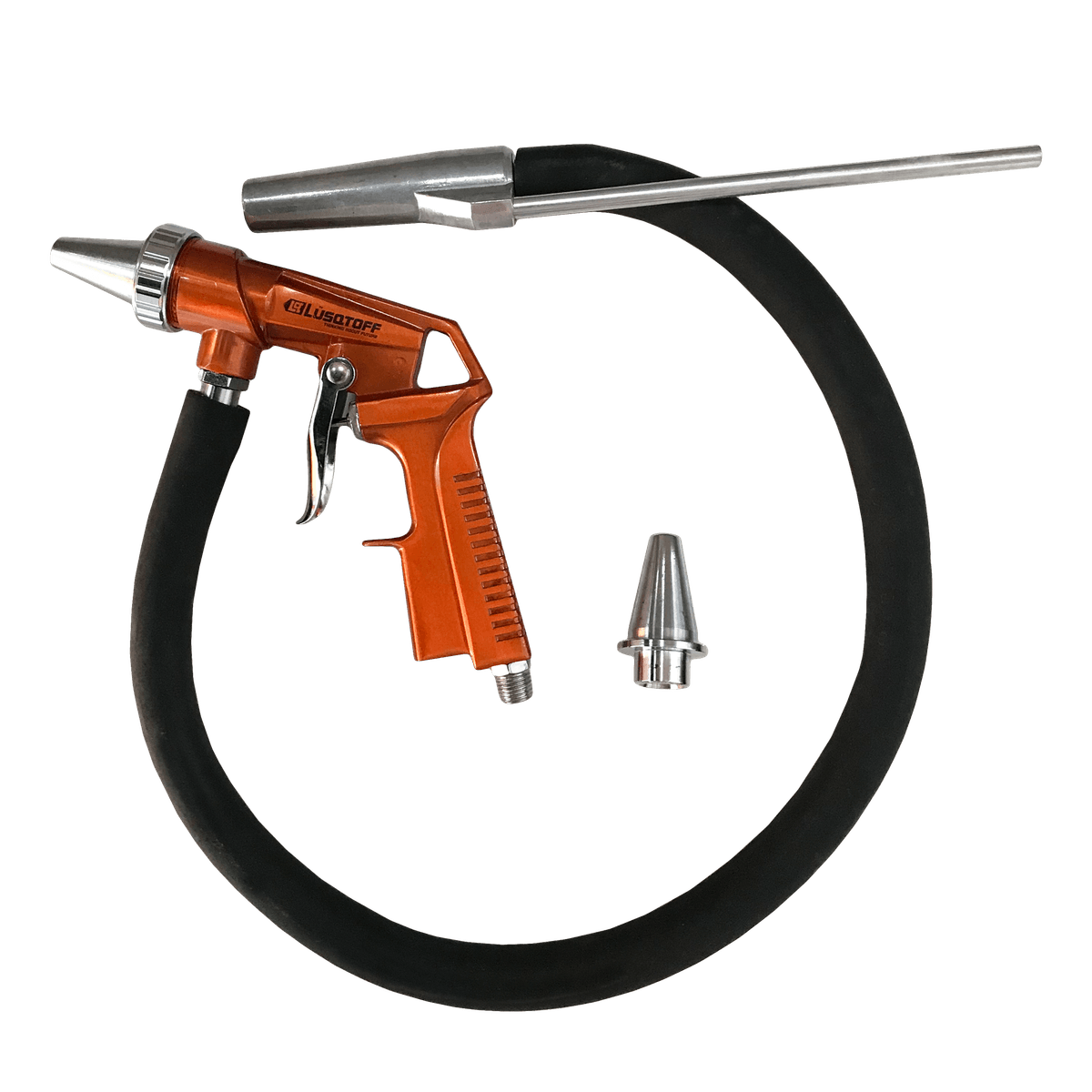 Pistola Arenadora Neumática 120 PSI Boquilla 6,3mm Consumo 280 l/min Entrada 1/4 Manguera de Succión ANL120-8A - Lusqtoff