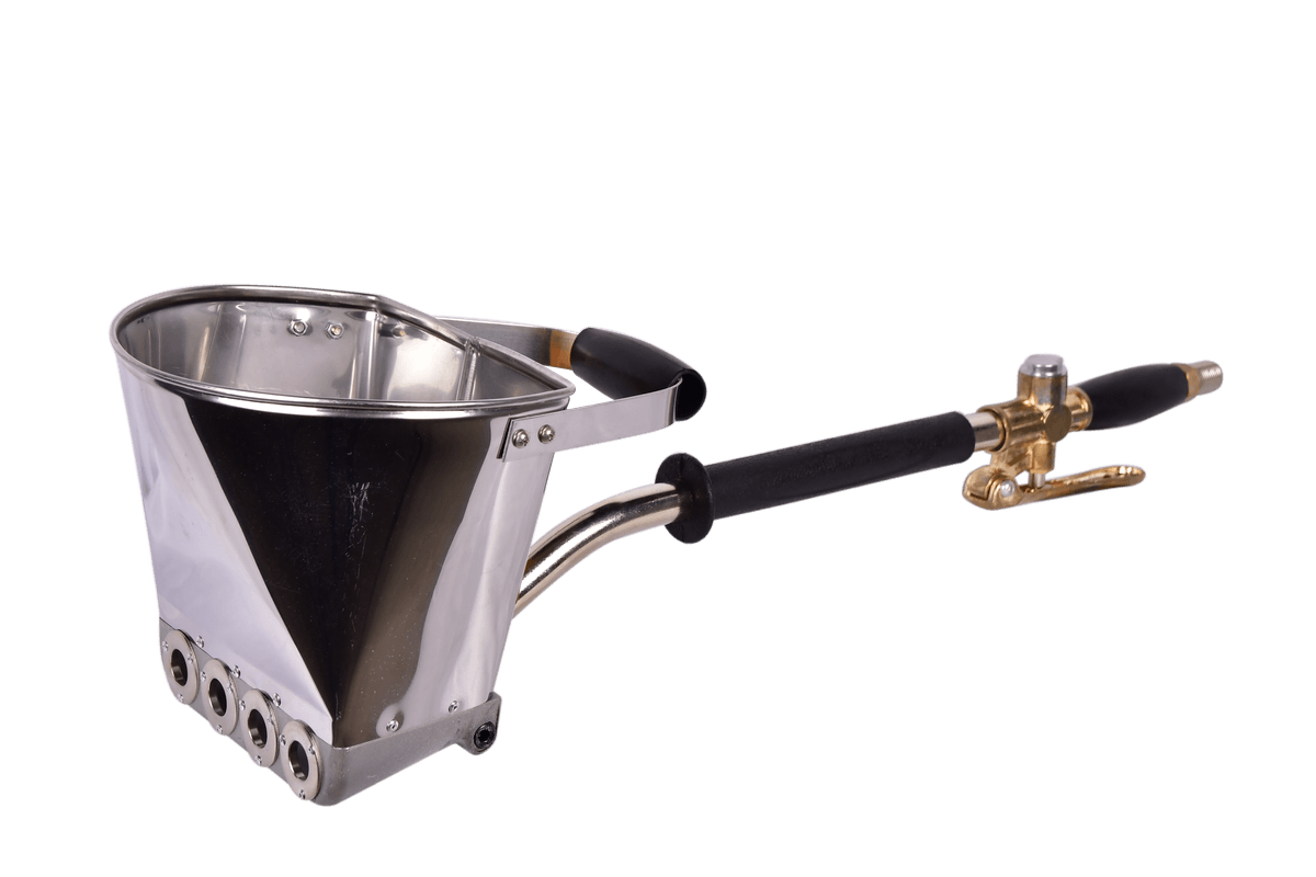Pala Revocadora Neumática Hierro Cromado 72.5cm Caña 40cm Consumo 840 L/min AR193 - Lusqtoff