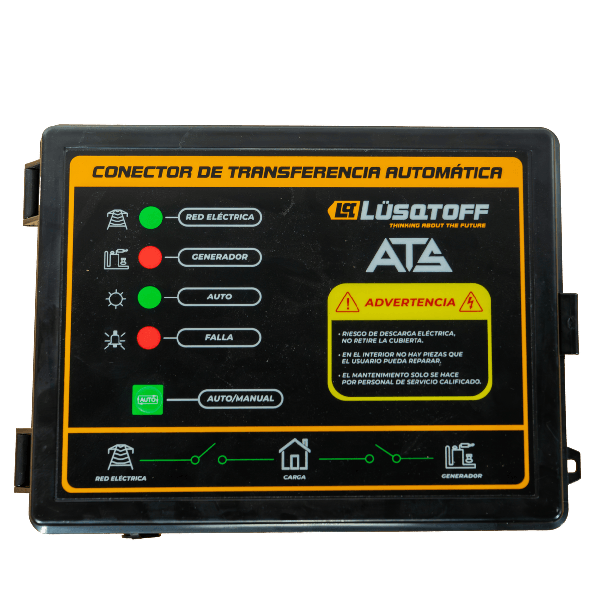Conector Transferencia Automático ATS Monofásico 80A Cable 2m Generador LG7500EX ATSLG7500EX - Lusqtoff