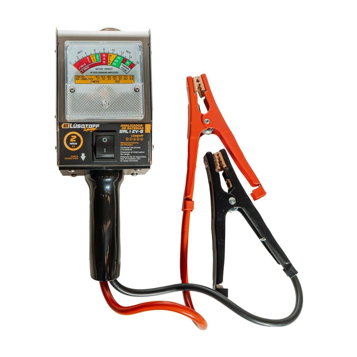 Analizador de Baterías 6V-12V BAL12V-8 - Lusqtoff
