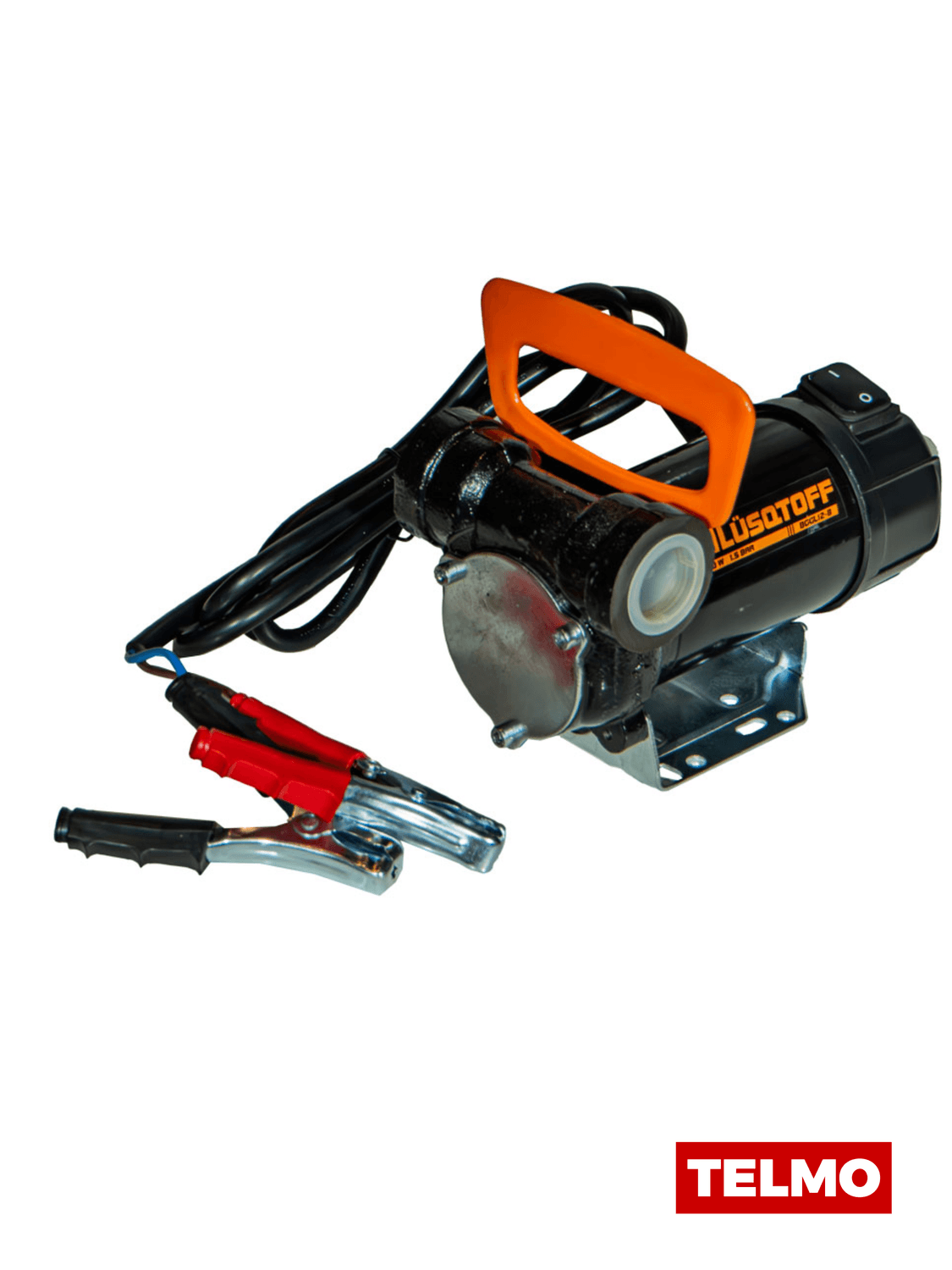 Bomba Gasoil 12V 260W 50L/min 1,5 Bar Autocebante 1" BSP + Cable Pinzas 2m BGGL12-8 - Lusqtoff, foto real
