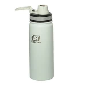 Botella Térmica 500ml Acero Inoxidable 12hs Frío Calor Gancho Transporte Blanca BOTL500-8B - Lusqtoff