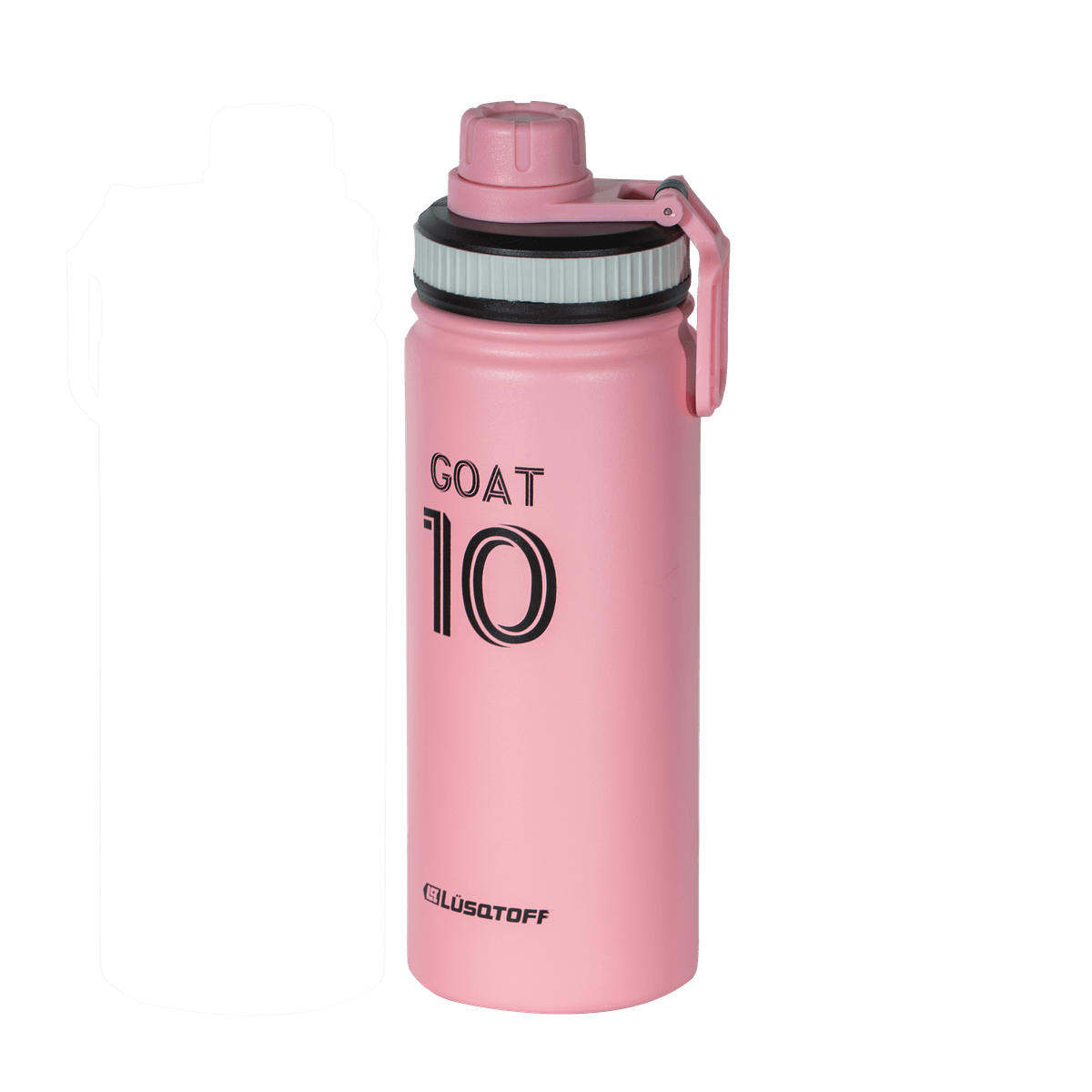 Botella Térmica 500ml Acero Inoxidable 12hs Frío Calor Gancho Transporte Rosa BOTL500-8R - Lusqtoff