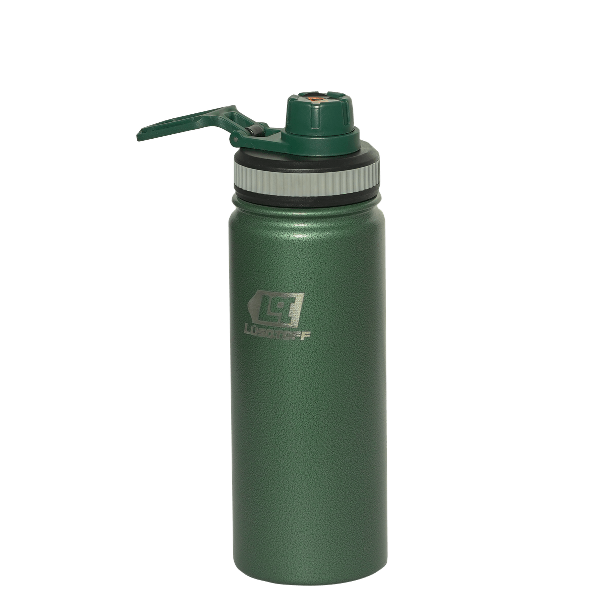 Botella Térmica 500ml Acero Inoxidable 12hs Frío Calor Gancho Transporte Verde BOTL500-8V - Lusqtoff