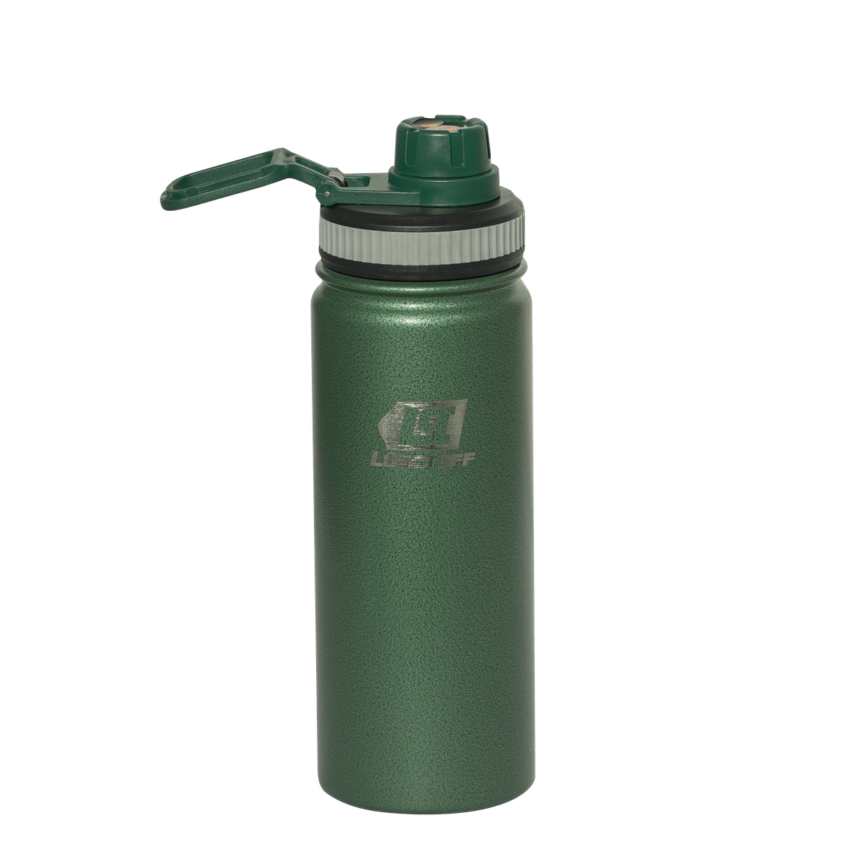 Botella Térmica 500ml Acero Inoxidable 12hs Frío Calor Gancho Transporte Verde BOTL500-8V - Lusqtoff