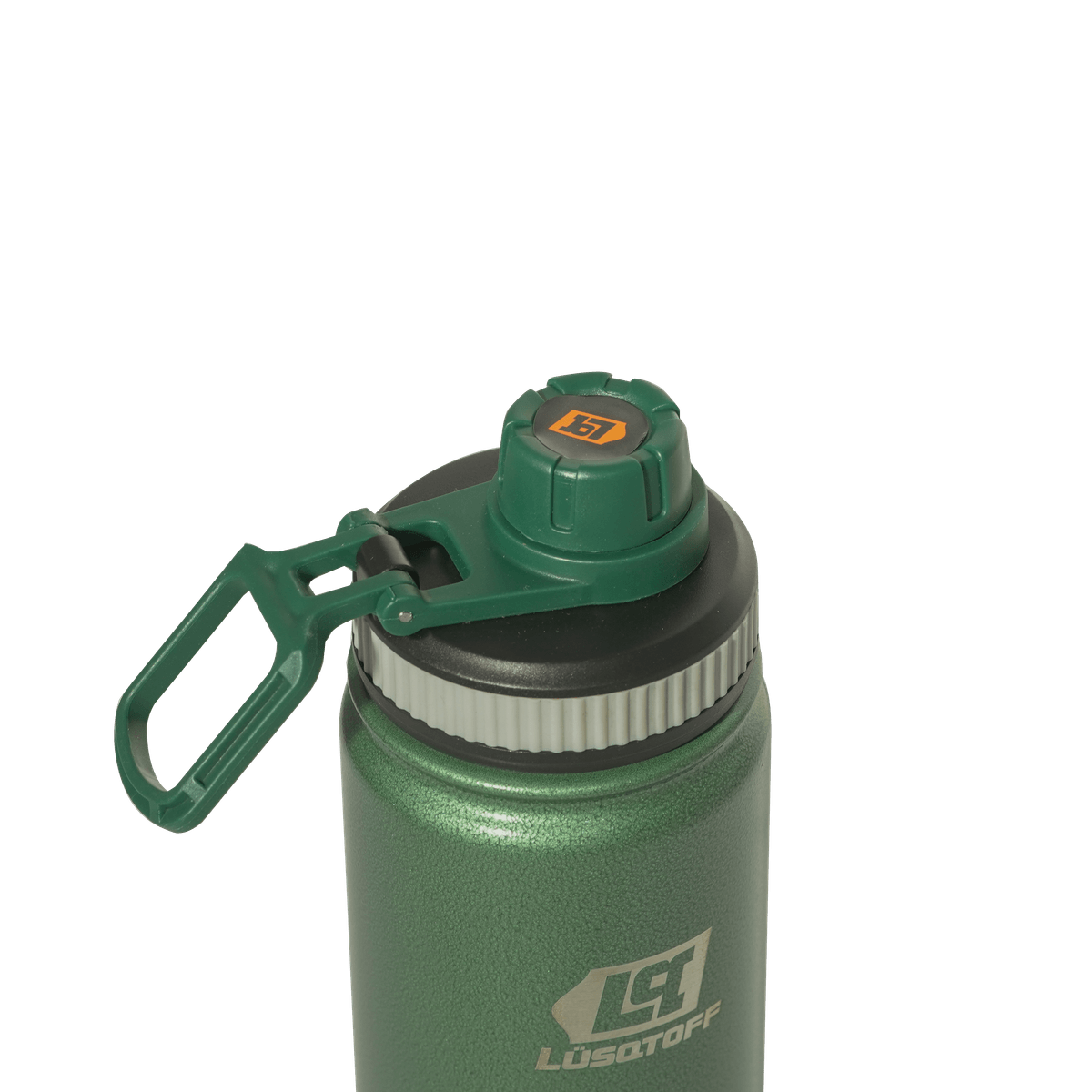 Botella Térmica 500ml Acero Inoxidable 12hs Frío Calor Gancho Transporte Verde BOTL500-8V - Lusqtoff