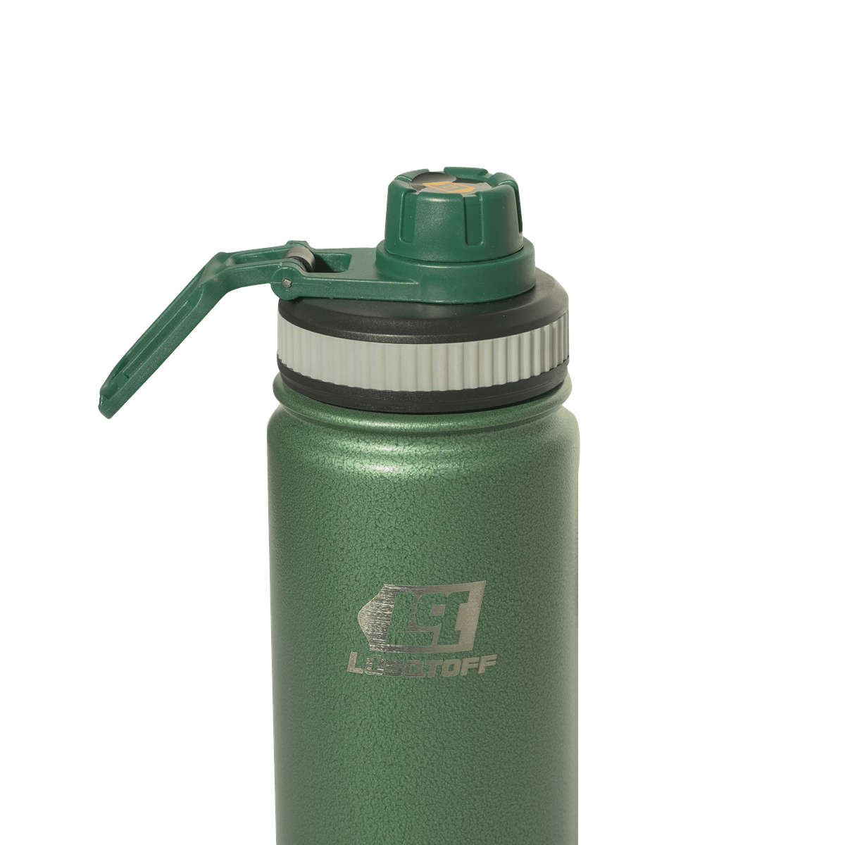 Botella Térmica 500ml Acero Inoxidable 12hs Frío Calor Gancho Transporte Verde BOTL500-8V - Lusqtoff