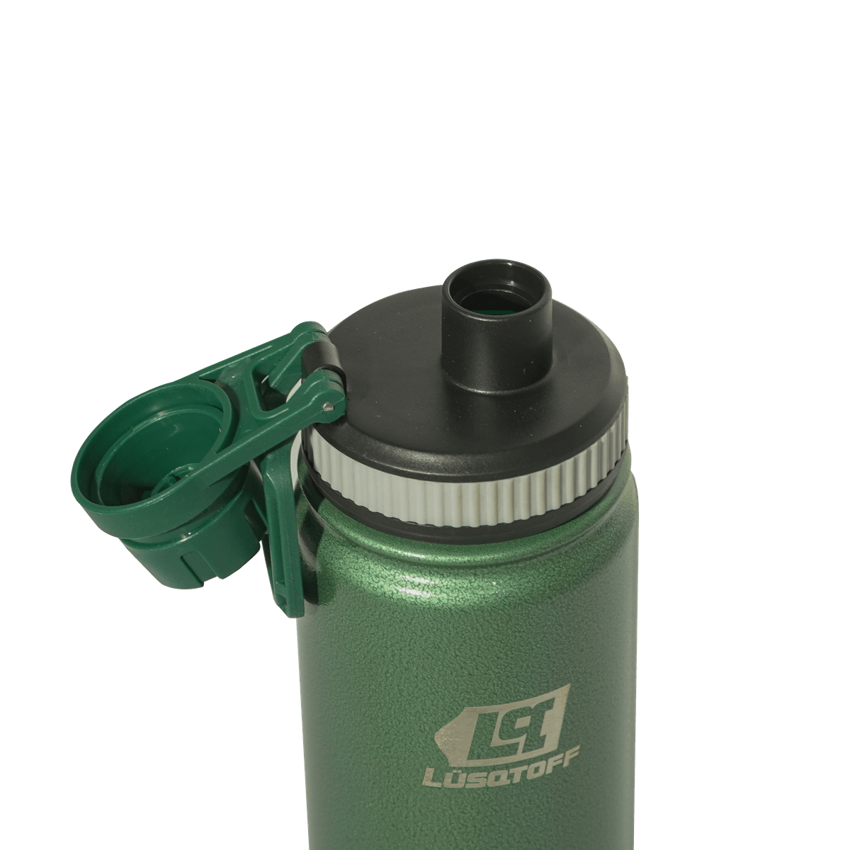 Botella Térmica 500ml Acero Inoxidable 12hs Frío Calor Gancho Transporte Verde BOTL500-8V - Lusqtoff