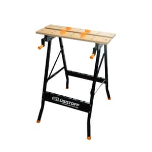 Banco Trabajo Plegable Carga 150kg Mesa Madera 560x100mm Estructura Acero Q195 BTPL150-8 - Lusqtoff