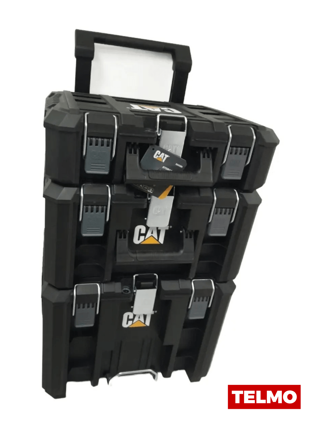 Carro Porta Herramientas Modular IP65 125.3L Ruedas Macizas 3 Módulos DA41005 - CAT