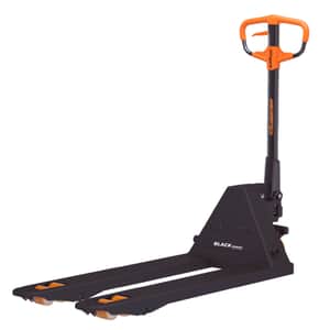 Zorra Hidráulica Manual Porta Pallets 3500kg Elevación 19,5cm Uñas 120cm Ruedas Poliuretano Black Series CBY3.5-9 - Lusqtoff