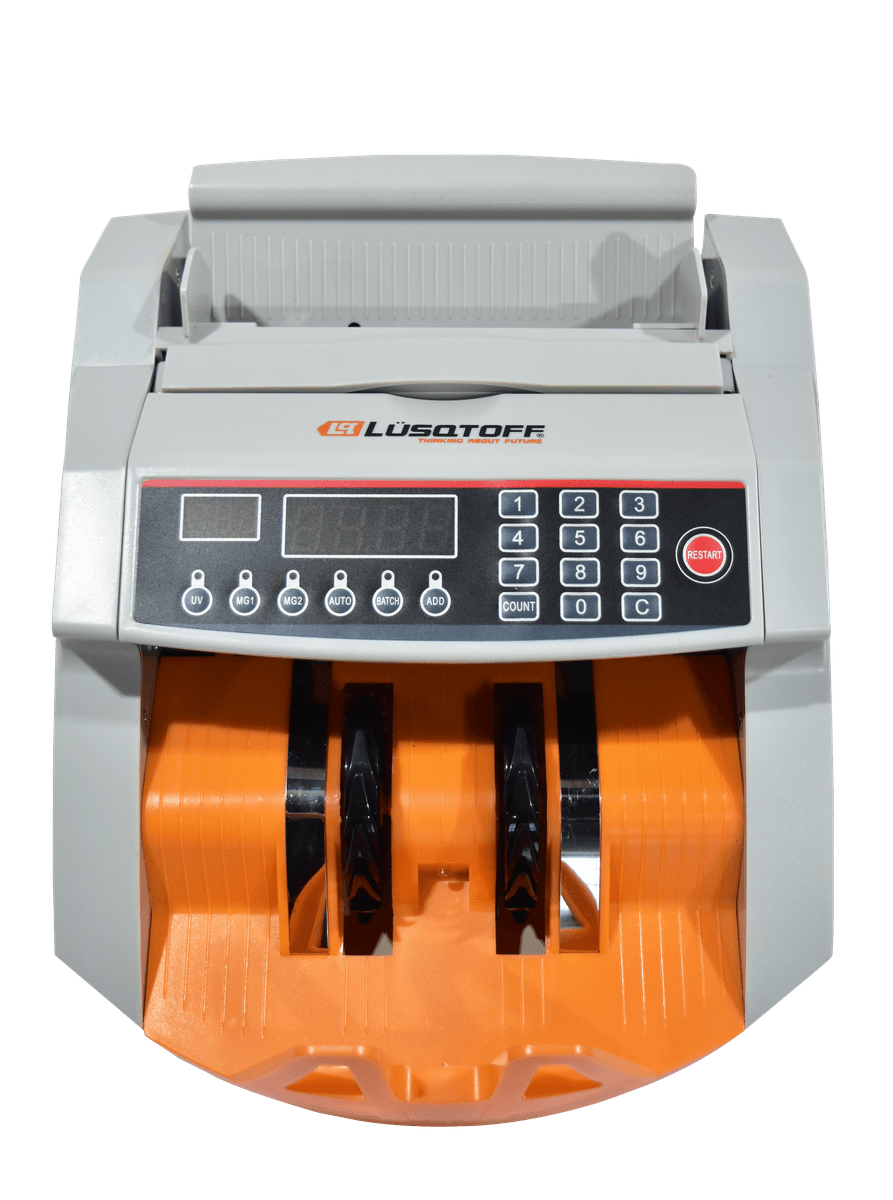 Contadora Billetes Detector UV MG 1000 Billetes/min Tolva 200 Billetes + Visor Externo CDBL50-7 - Lusqtoff