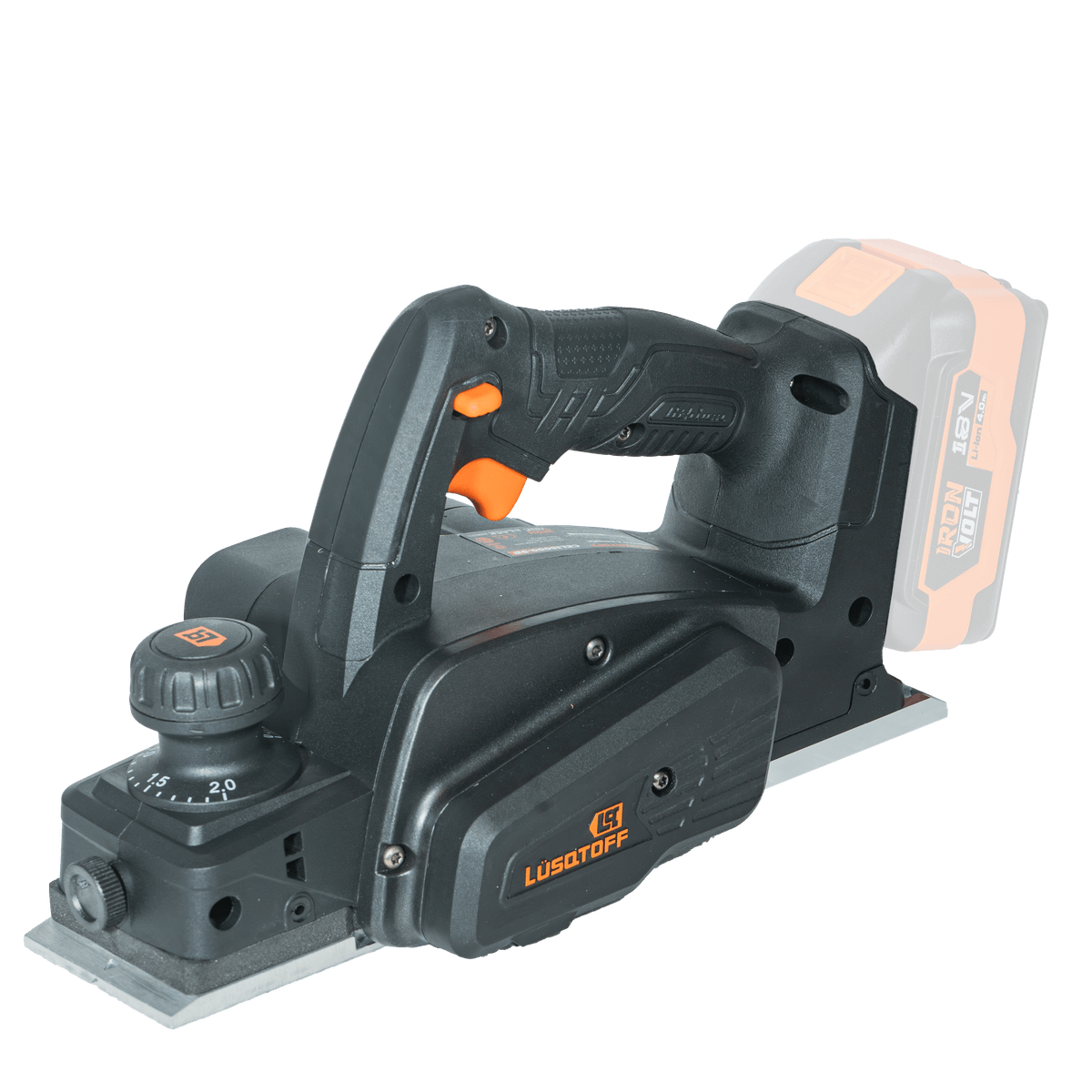 Cepillo Garlopa A Batería Brushless 18V Ancho 82mm 15000 RPM + Guía Paralela + Kit Afilador Black Series CEL15000-9B - Lusqtoff