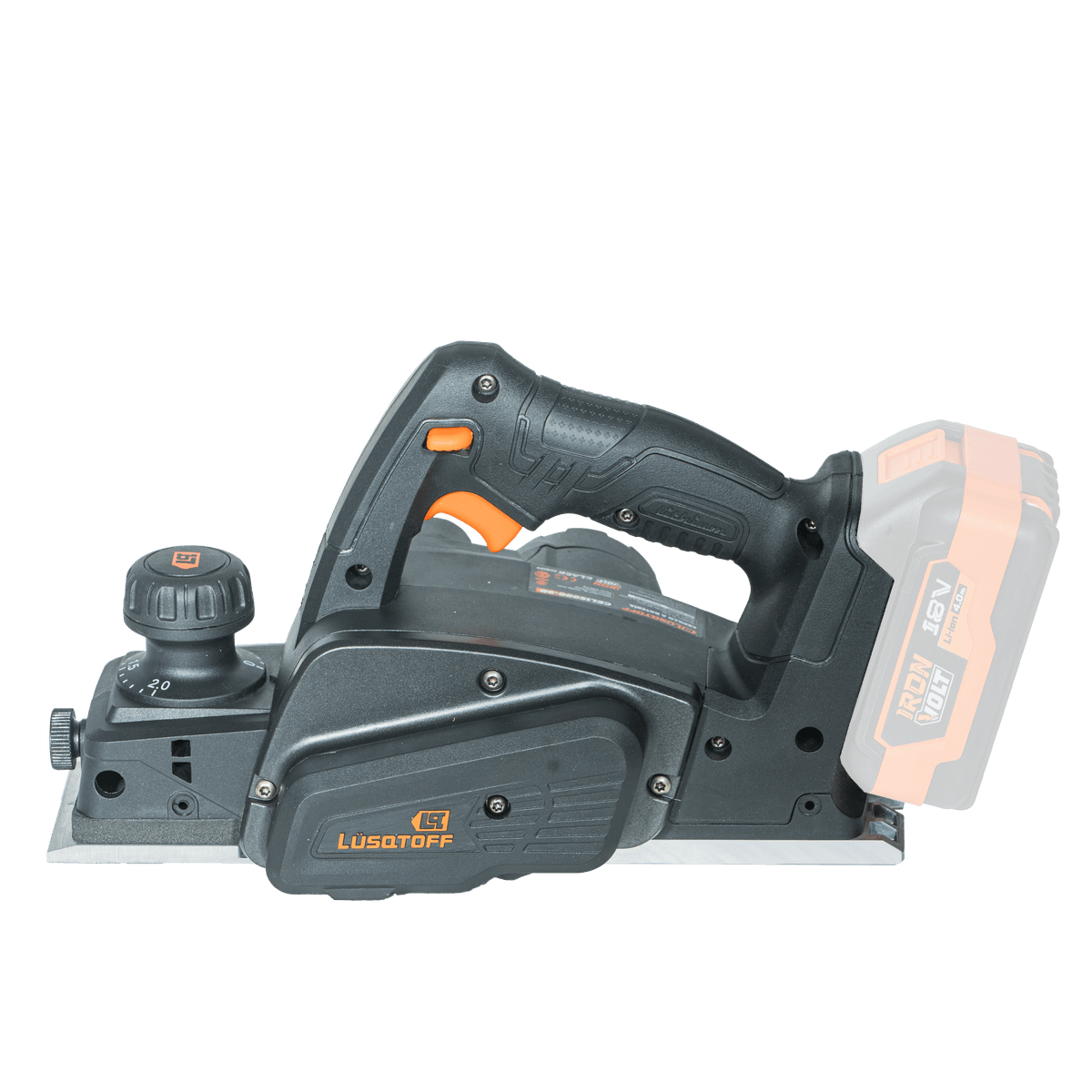 Cepillo Garlopa A Batería Brushless 18V Ancho 82mm 15000 RPM + Guía Paralela + Kit Afilador Black Series CEL15000-9B - Lusqtoff