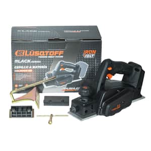 Cepillo Garlopa A Batería Brushless 18V Ancho 82mm 15000 RPM + Guía Paralela + Kit Afilador Black Series CEL15000-9B - Lusqtoff