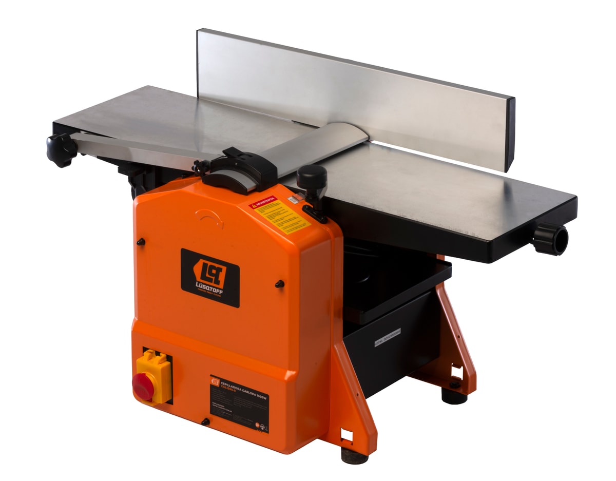 Cepilladora Garlopa Banco 1500W Ancho Cepillado 204mm Espesor 120mm 8500 RPM 2 Cuchillas CGL1500-8 - Lusqtoff