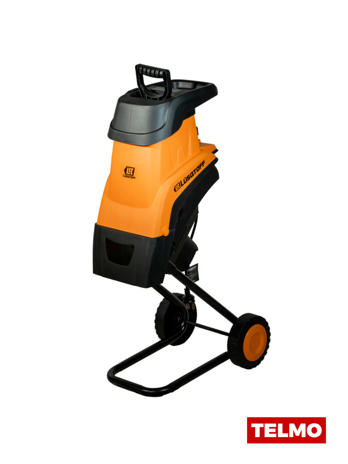 Chipeadora Trituradora Ramas Eléctrica 2500W Chipeado 45mm Bolsa 45L Motor Inducción IPX4 + Empujador CHE45L-8 - Lusqtoff, foto real