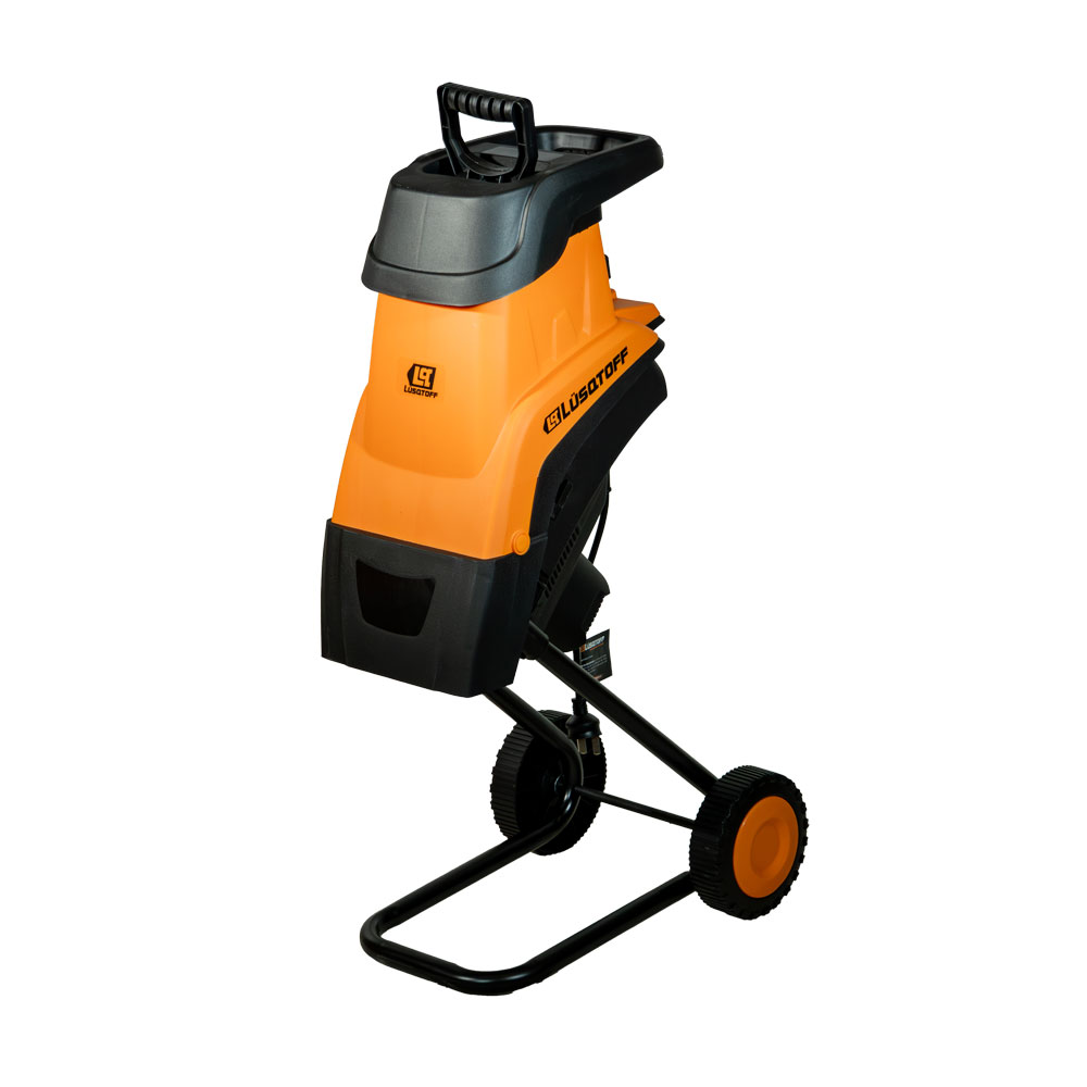Chipeadora Trituradora Ramas Eléctrica 2500W Chipeado 45mm Bolsa 45L Motor Inducción IPX4 + Empujador CHE45L-8 - Lusqtoff