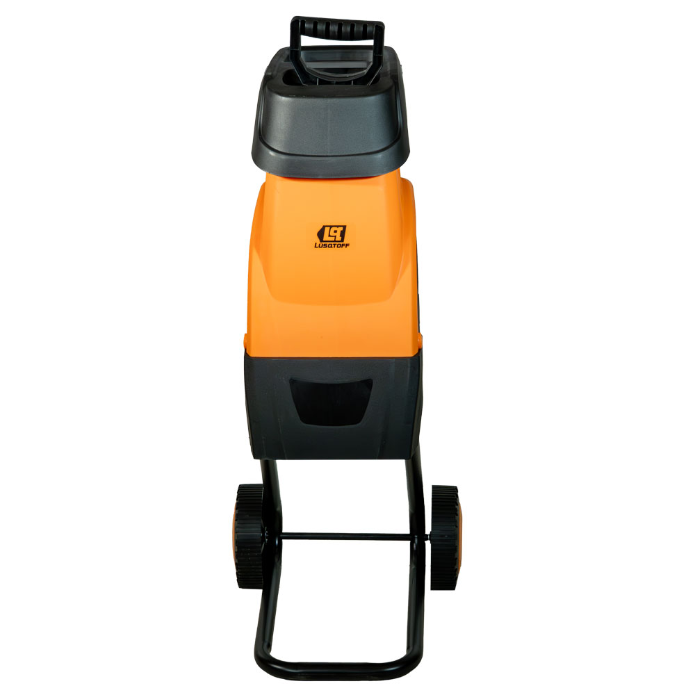 Chipeadora Trituradora Ramas Eléctrica 2500W Chipeado 45mm Bolsa 45L Motor Inducción IPX4 + Empujador CHE45L-8 - Lusqtoff