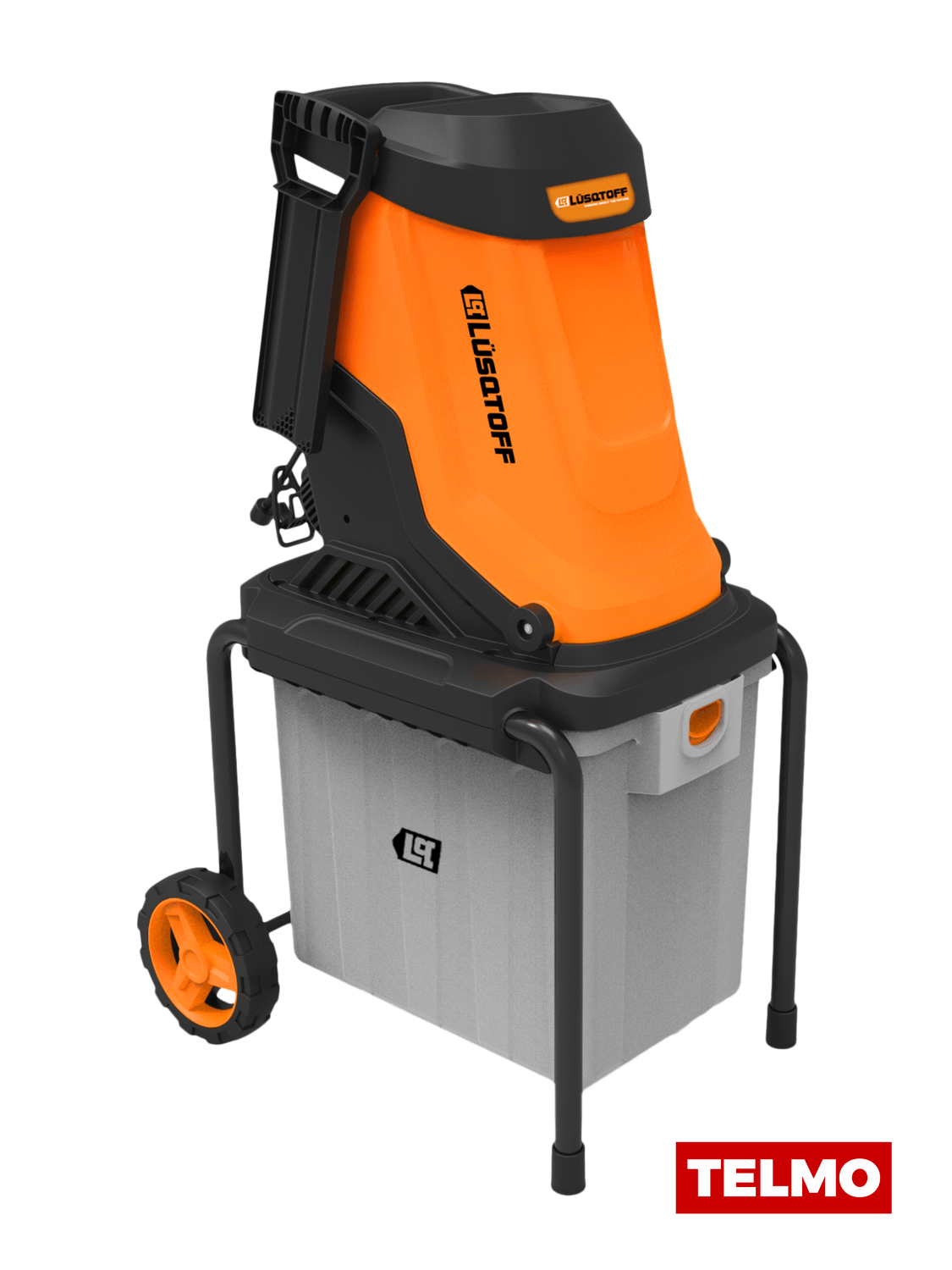 Chipeadora Trituradora Ramas Eléctrica 2800W Chipeado 45mm Caja 50L 4500 RPM 2 Cuchillas Acero + Palanca Empuje CHE50L-8 - Lusqtoff, foto real