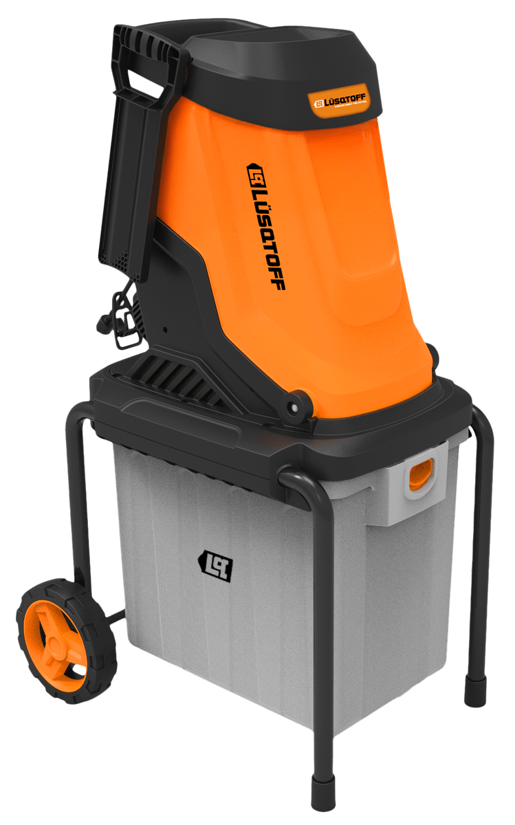 Chipeadora Trituradora Ramas Eléctrica 2800W Chipeado 45mm Caja 50L 4500 RPM 2 Cuchillas Acero + Palanca Empuje CHE50L-8 - Lusqtoff