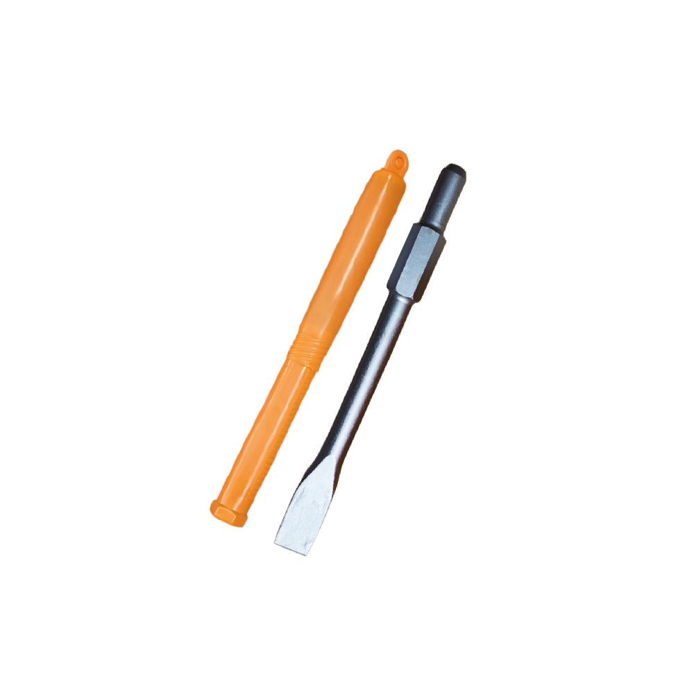 Cincel Pala Martillo Demoledor Encastre Hexagonal 30mm Largo 400mm Punta 35mm + Funda CHEX30L-9 - Lusqtoff