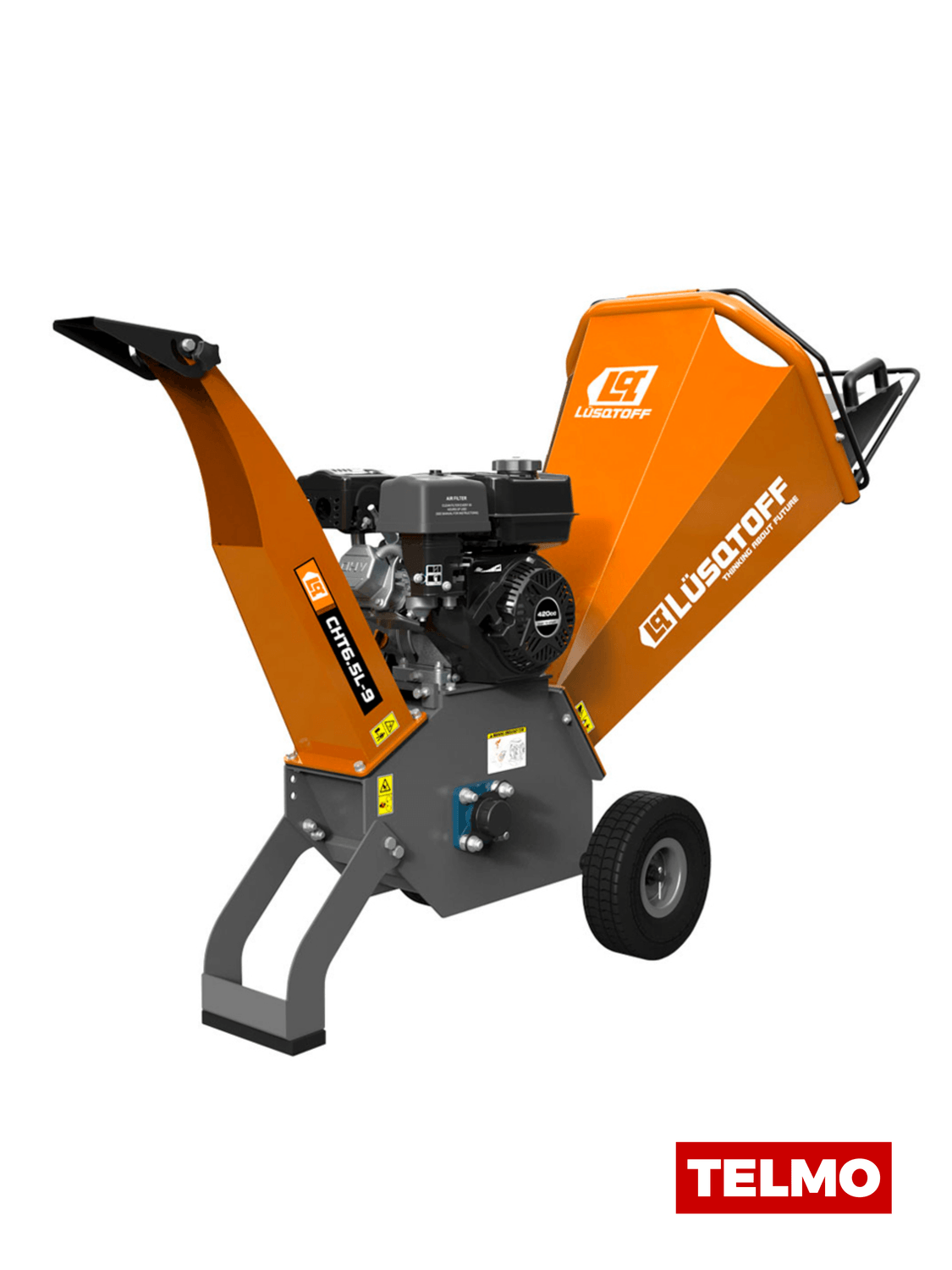 Chipeadora Trituradora Ramas 6.5HP 196cc Astillado 10cm CHT6.5L-9 - Lusqtoff, foto real