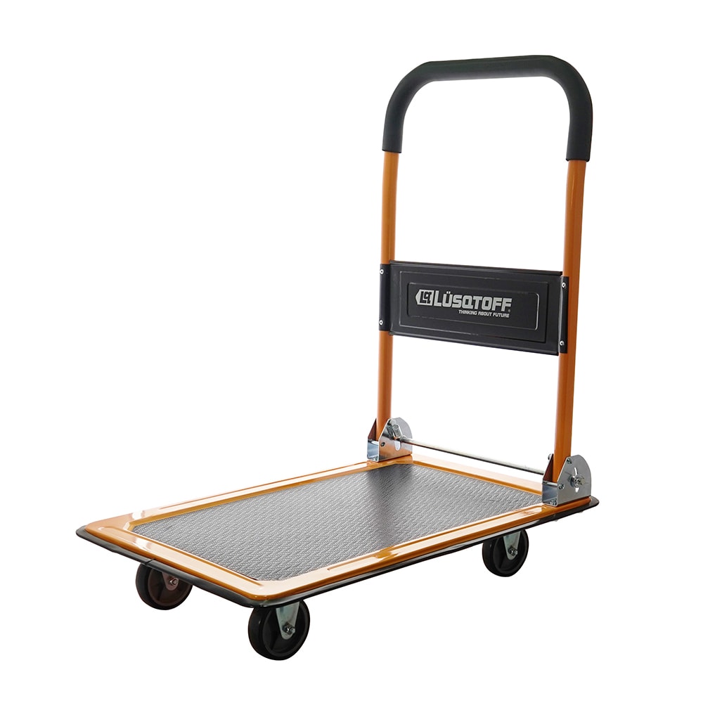 Carro Manual Plataforma Plegable 150kg 66x48cm Ruedas 4" CMPL150-7 - Lusqtoff